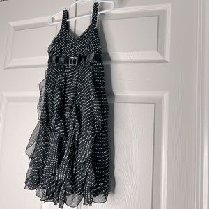 💸Girls Black polkadot Dress size 8🖤
